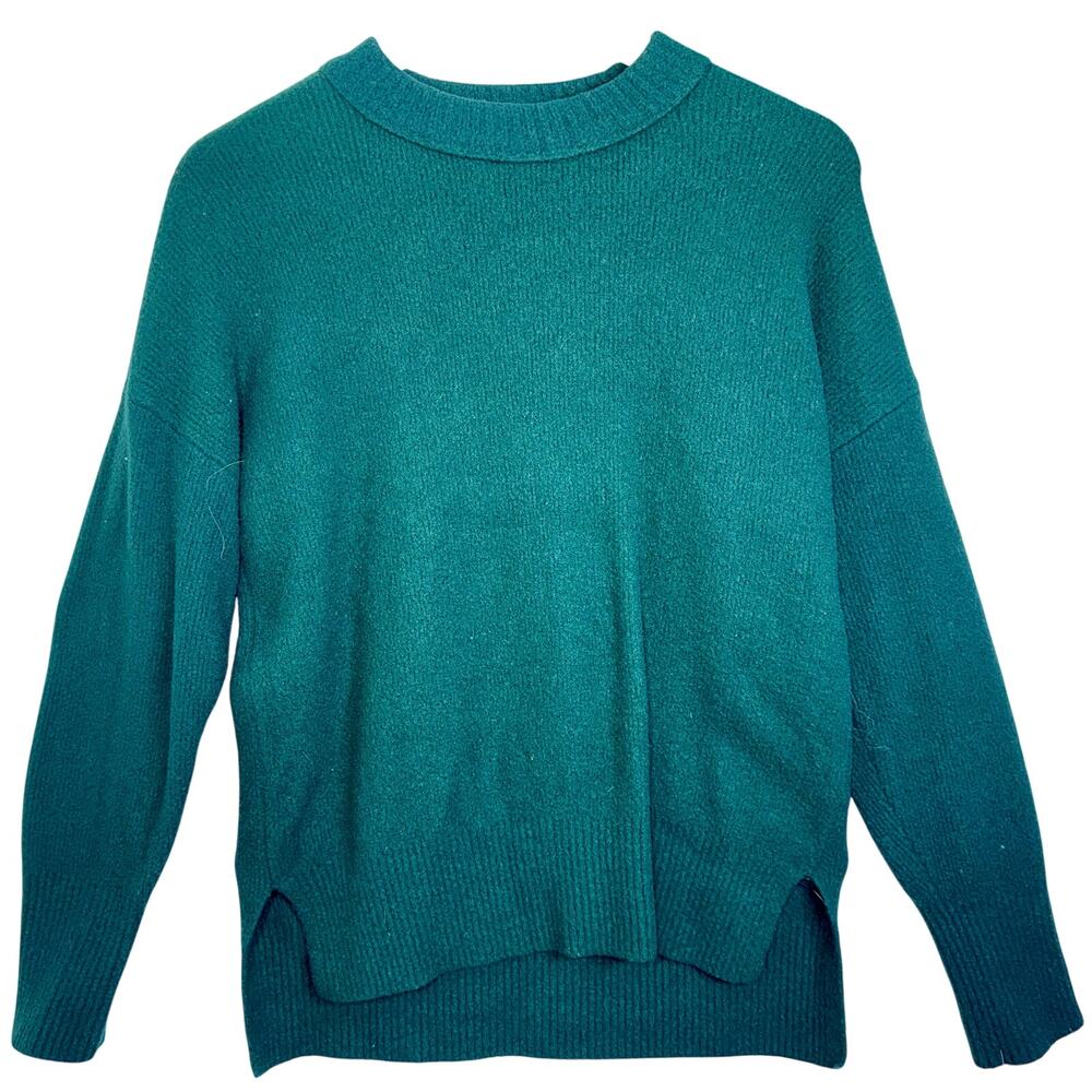 Abercrombie & Fitch Soft AF Green Long Sleeve Pullover Crew Neck Sweater Size XS